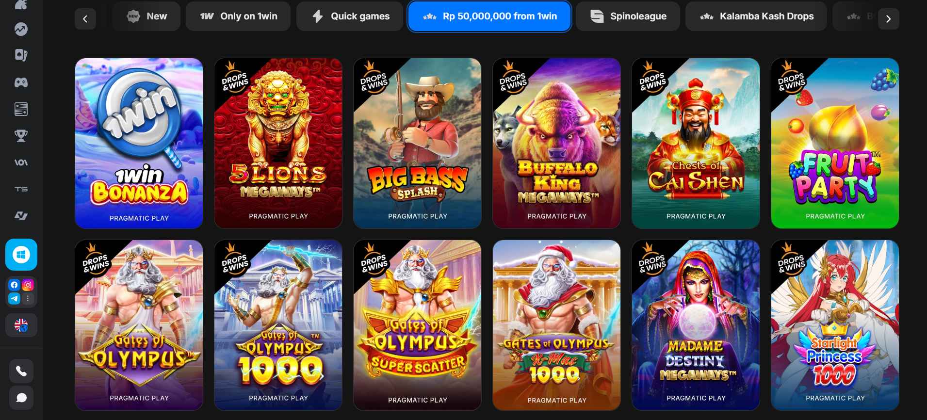 Best 1win slots gaming tournaments for indonesia