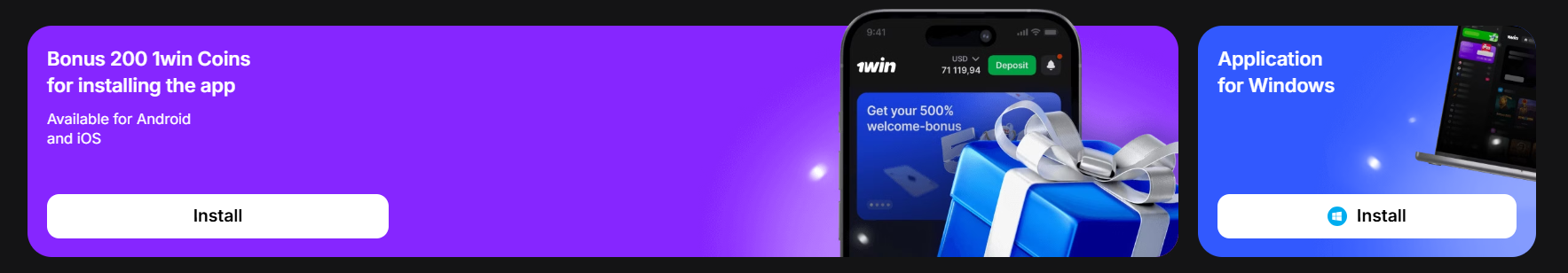 Best online gambling with 1win Indonesia APK
