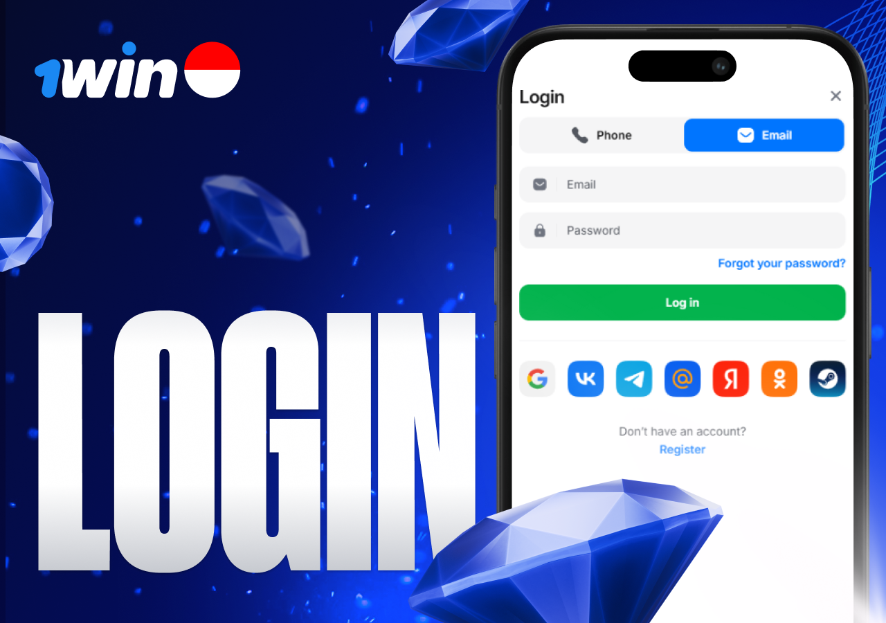 Simple registration and quick login on 1win Indonesia