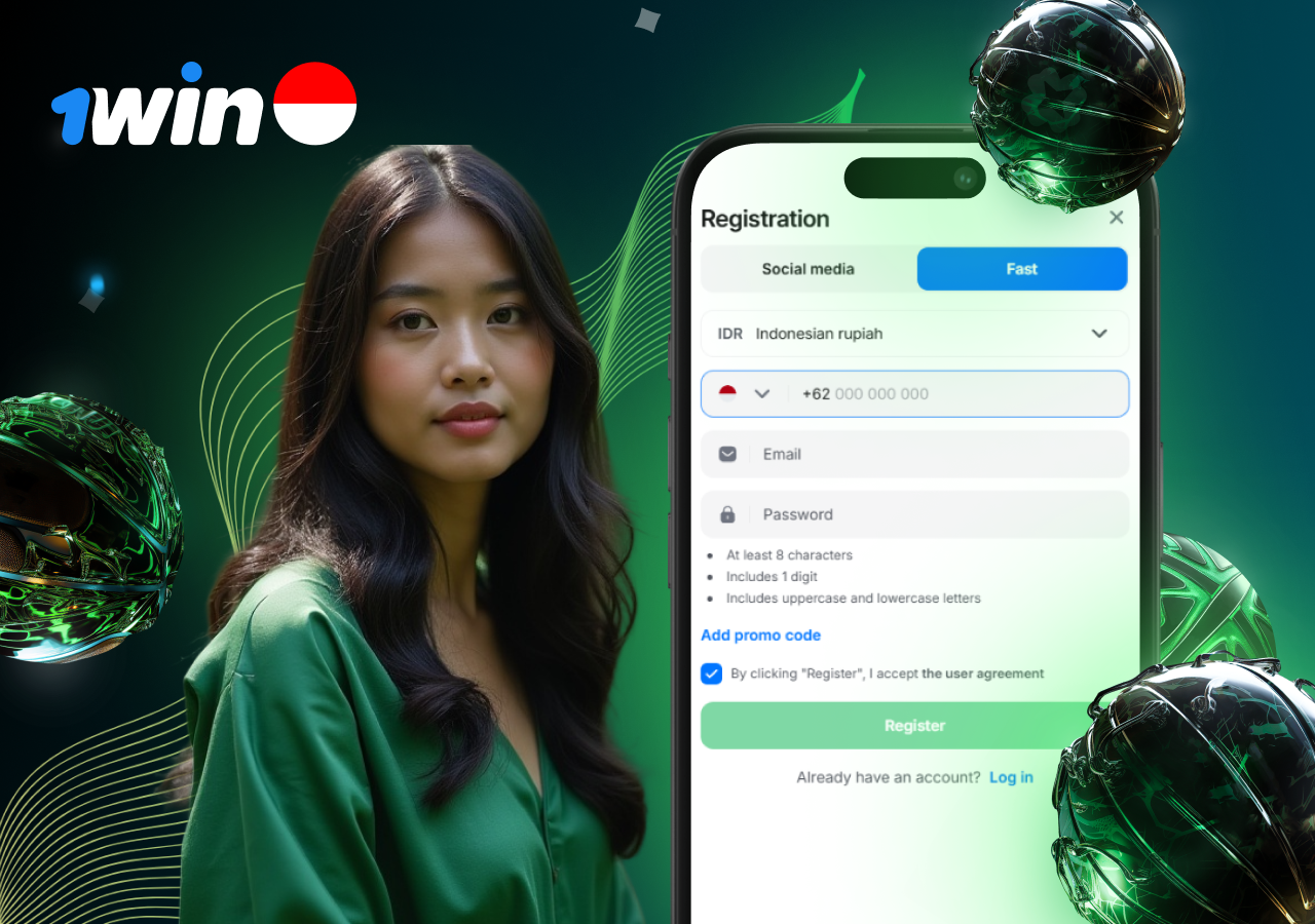 Explore casino and sports on 1win Indonesia main page