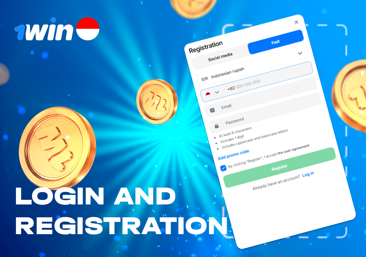 One-click 1win Indonesia login after quick signup